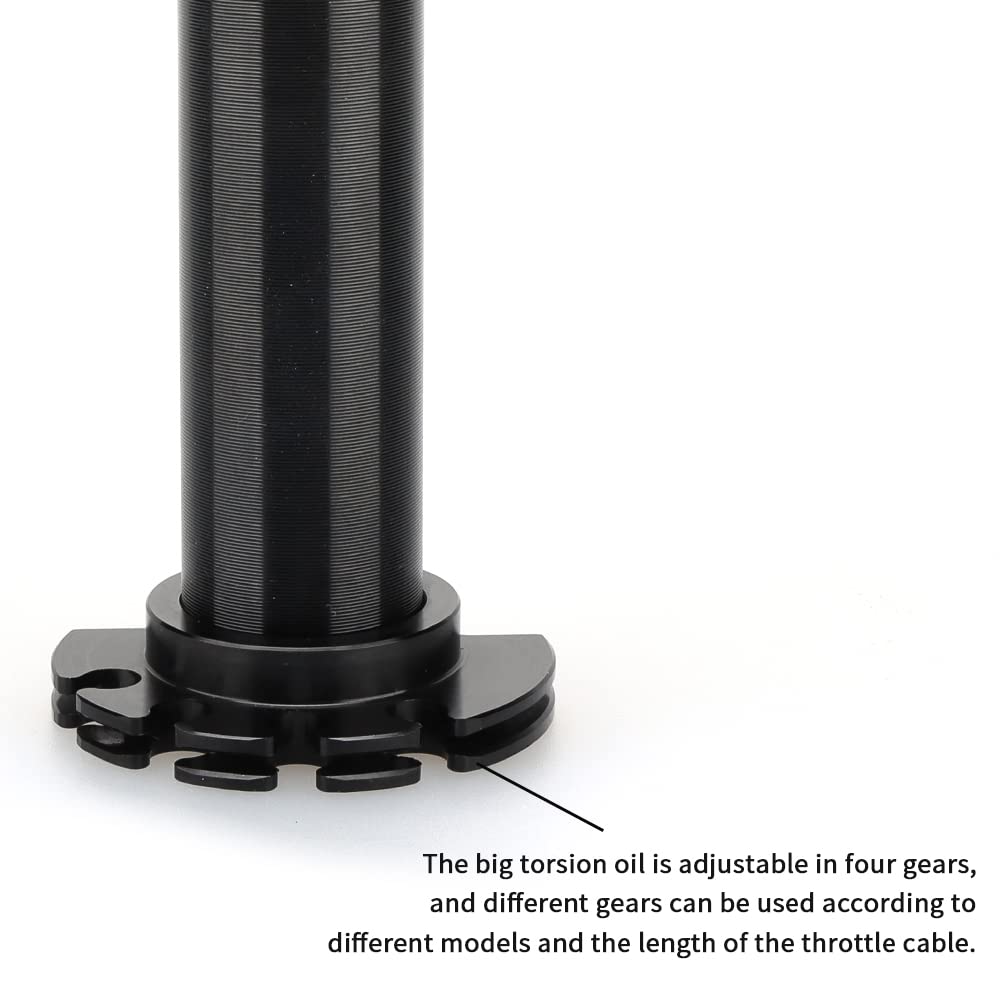 Nibbi Motorcycle Throttle Assembly,High Sensitivity Short Stroke Light Control Motocross Twist Throttle Handlebar,Throttle Tube Fit Dirt Bike Motocross,Pit Bike Assembly,Mini Bike(Black)