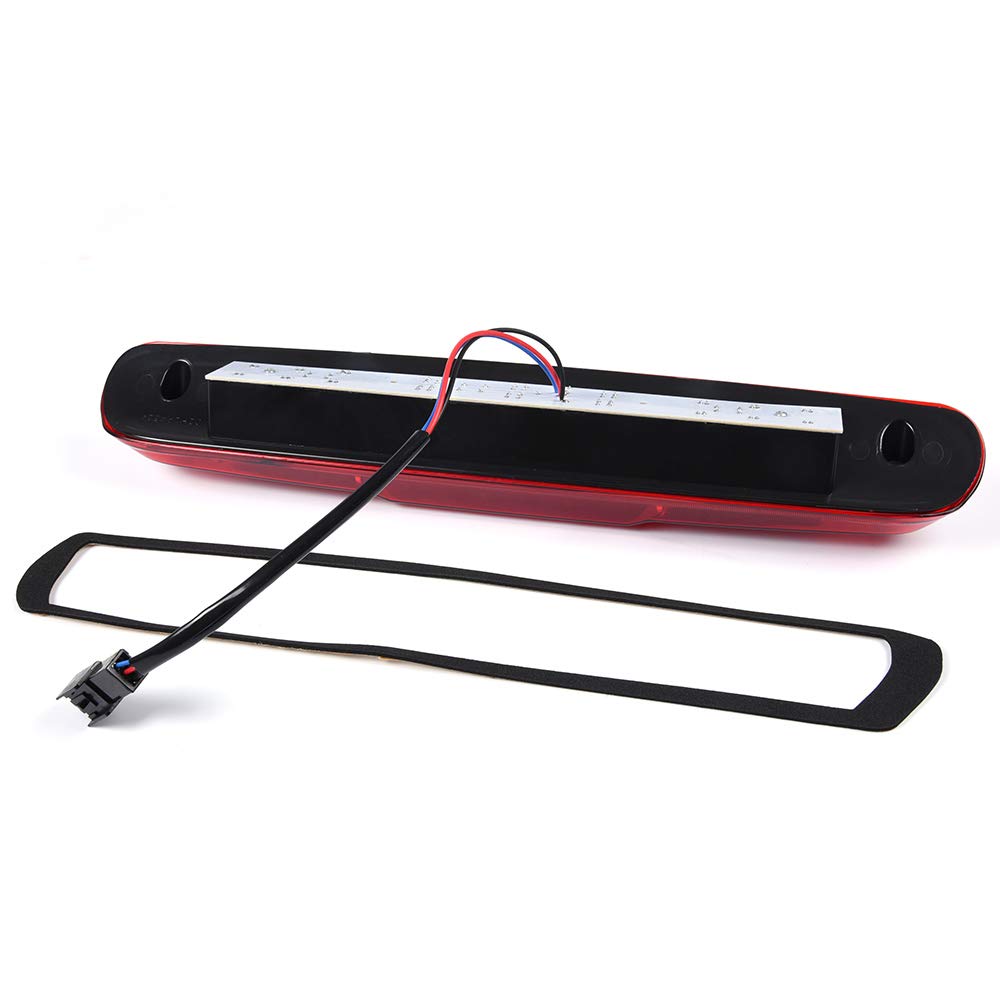 Cheda Third Brake Lights, Compatible With 2007-2013 Chevy Silverado Gmc Sierra 1500 2500 3500, Red Lens Clear Housing 3D Led Bar
