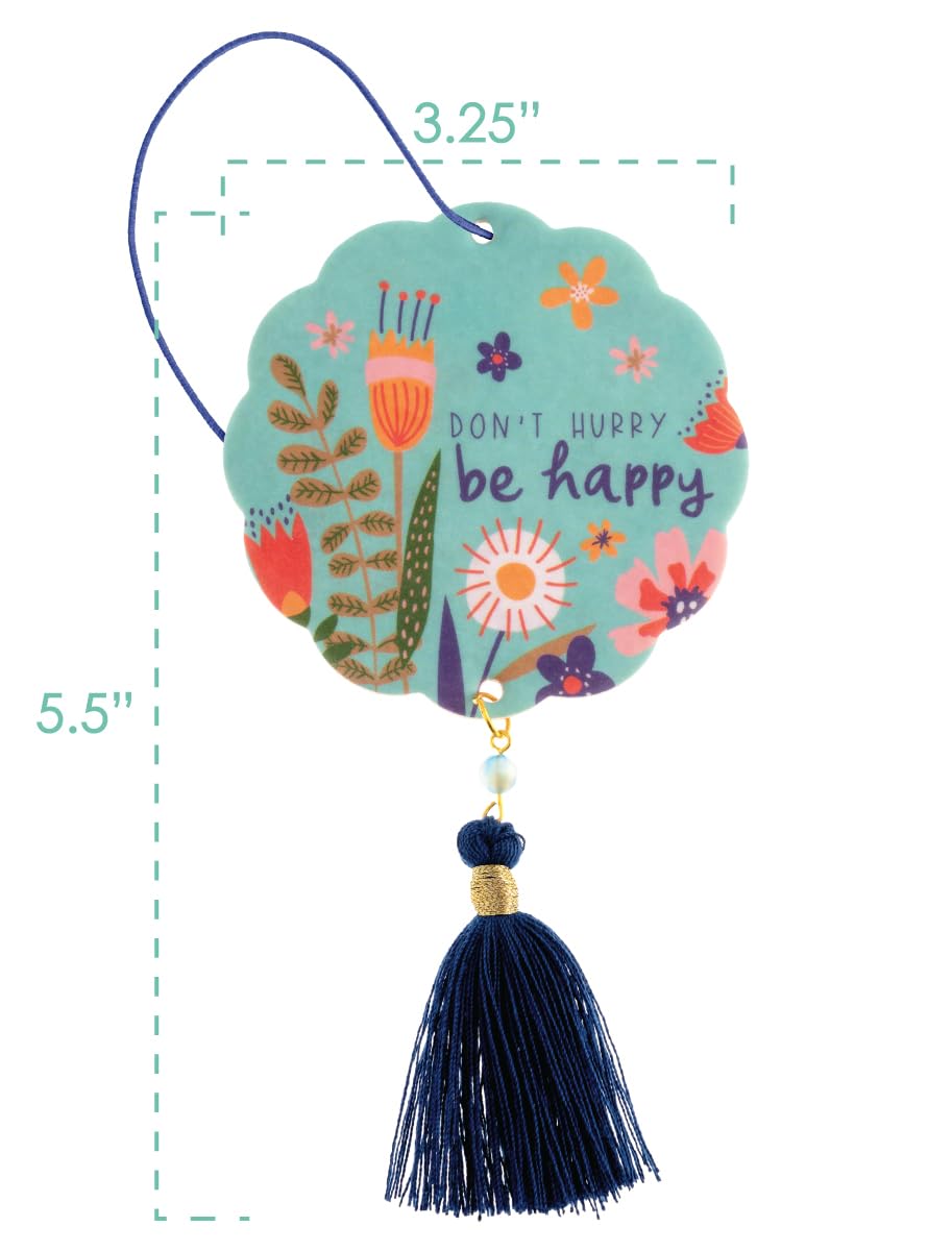 Karma, Essential Oil Air Freshener For Cars Set Of 2, Home & Office - Colorful Decorative Hanging Air Freshener With Tassel, Don