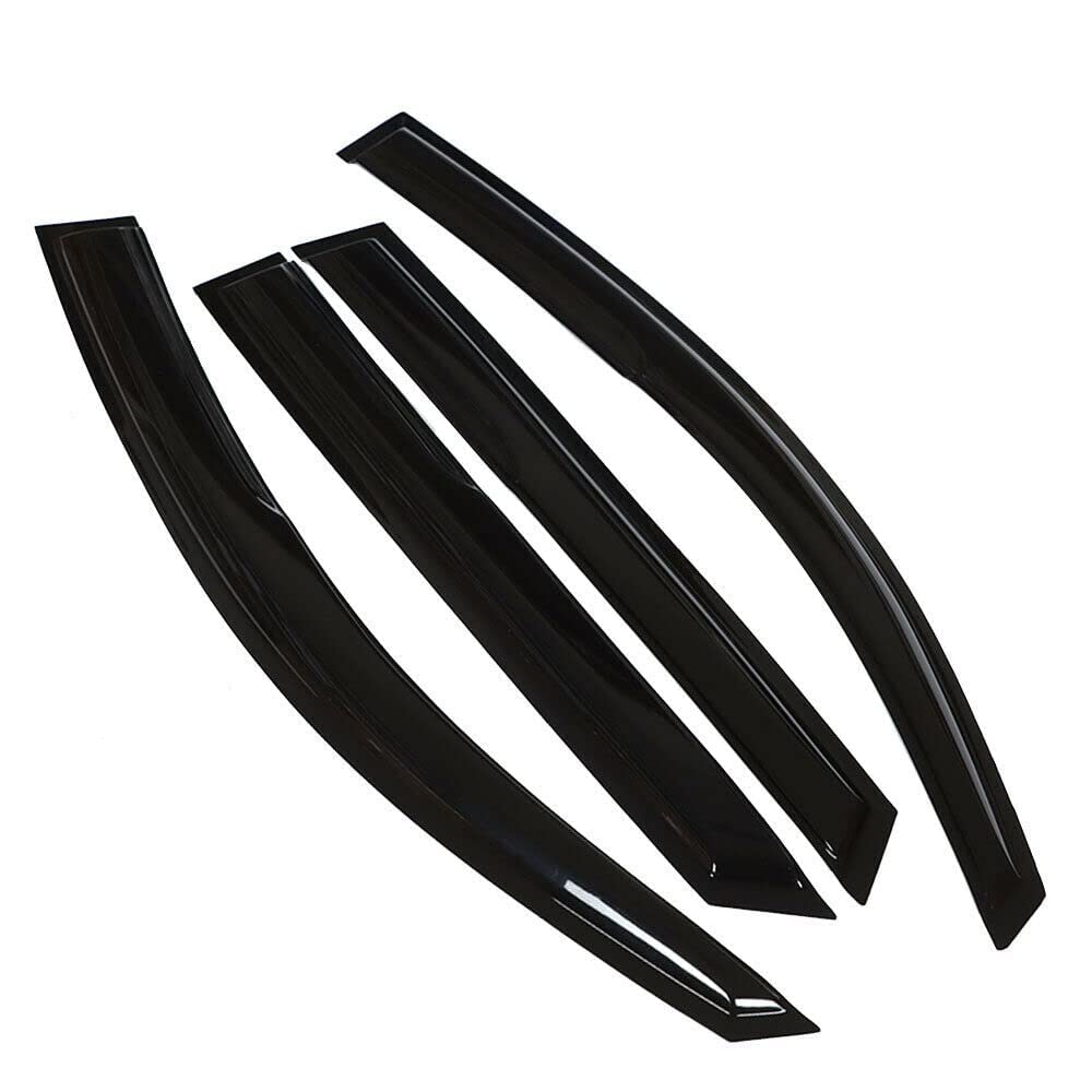 Zzdsnj Tape-On Windows Visor 4-Piece For 2016-2021 Hyundai Tucson Rain Guards Shield Shade Smoke