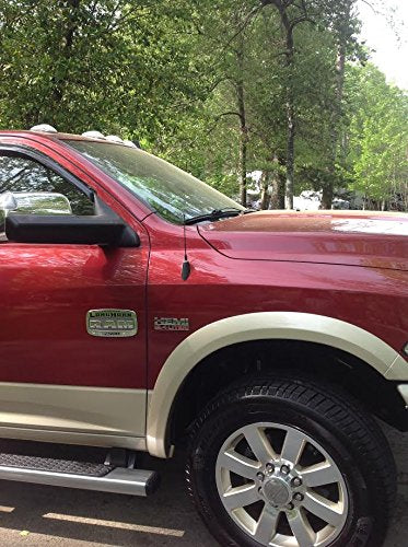 Antennamastsrus - 7 Inch Black Short Antenna Is Compatible With Toyota Tacoma (1995-2015) - Spiral Wind Noise Cancellation - Spring Steel Construction - Stainless Steel Threading