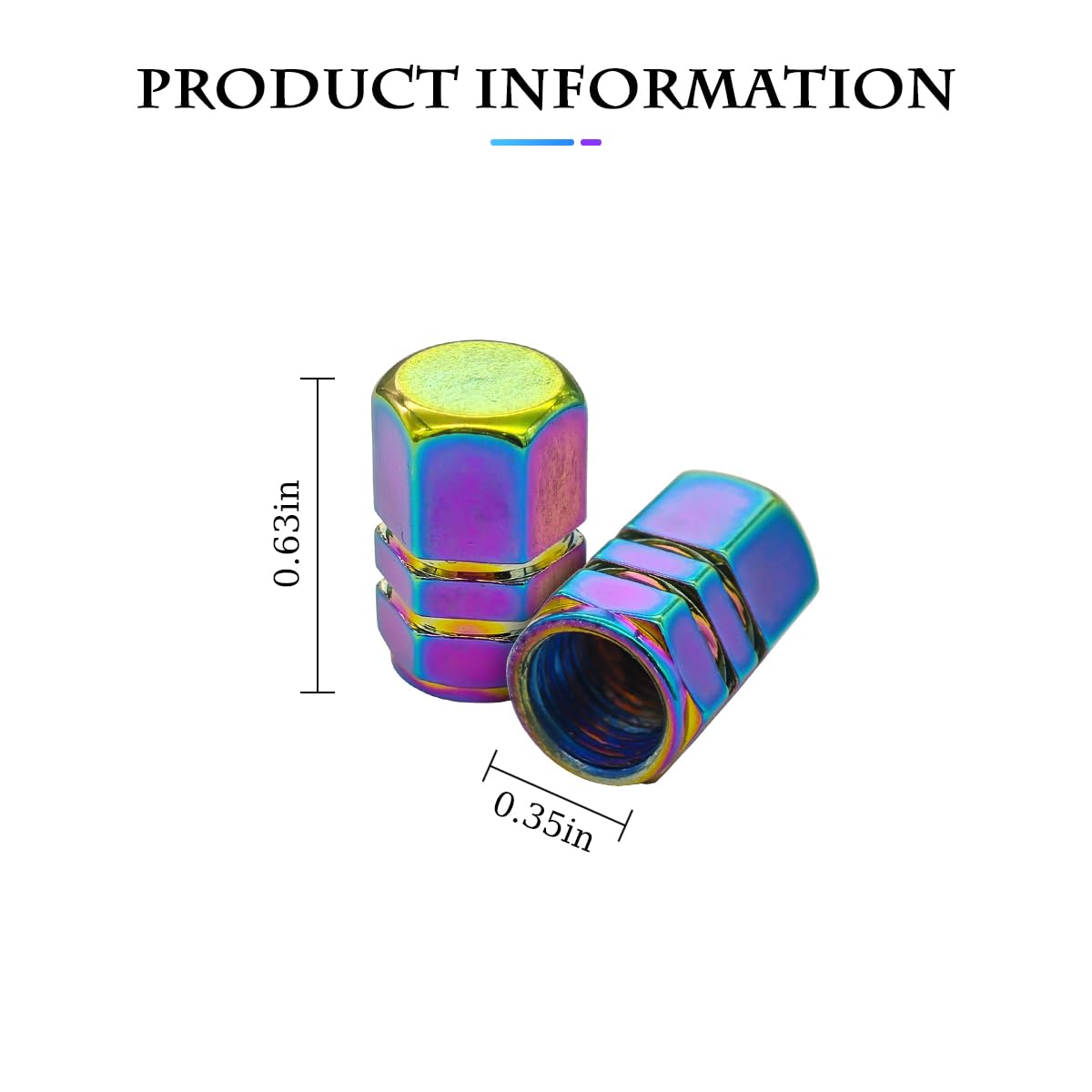 Fekey&Jf 16 Pcs Car Tire Valve Stem Caps, Waterproof Airtight Car Wheel Tire Valve Stem Caps/Covers Universal For Cars, Bicycles