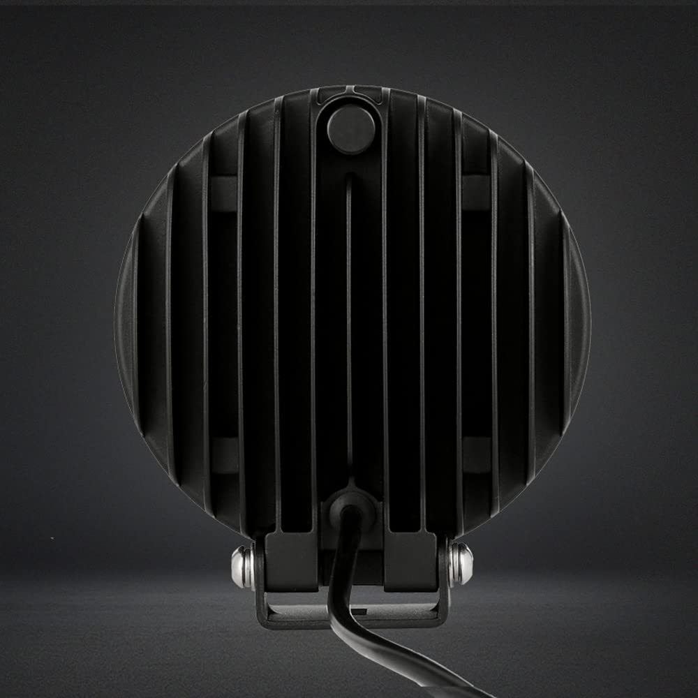 Biglionx 6Inch 2Pcs Amber Round Led Offroad Lights Amber Offroad Driving Fog Lights With Wiring Harness 210W 32000Lm Waterproof Ip68 Ip69K 12V 24V For Pickup Trucks Atv Utv Suv