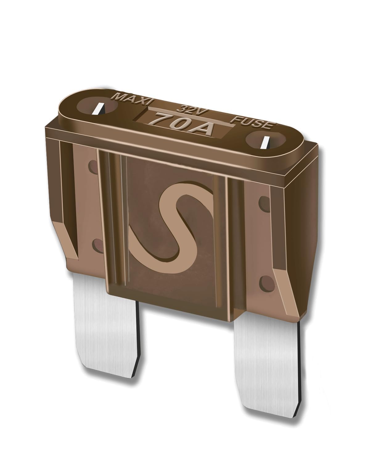 10Pcs 70Amp Maxi Fuses - 70A Automotive Blade Fuse For Auto, Car, Rv, Boat, Truck