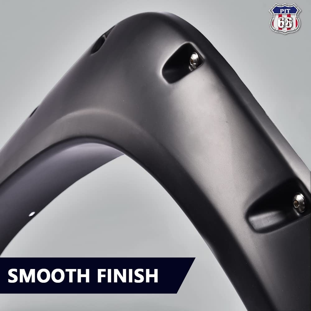 PIT66 Fender Flares, Compatible With Chevy Silverado 1500 07-13/Silverado 07-14 2500 HD 3500 HD (Fit for 6.5/8 ft, NOT for 5.8ft