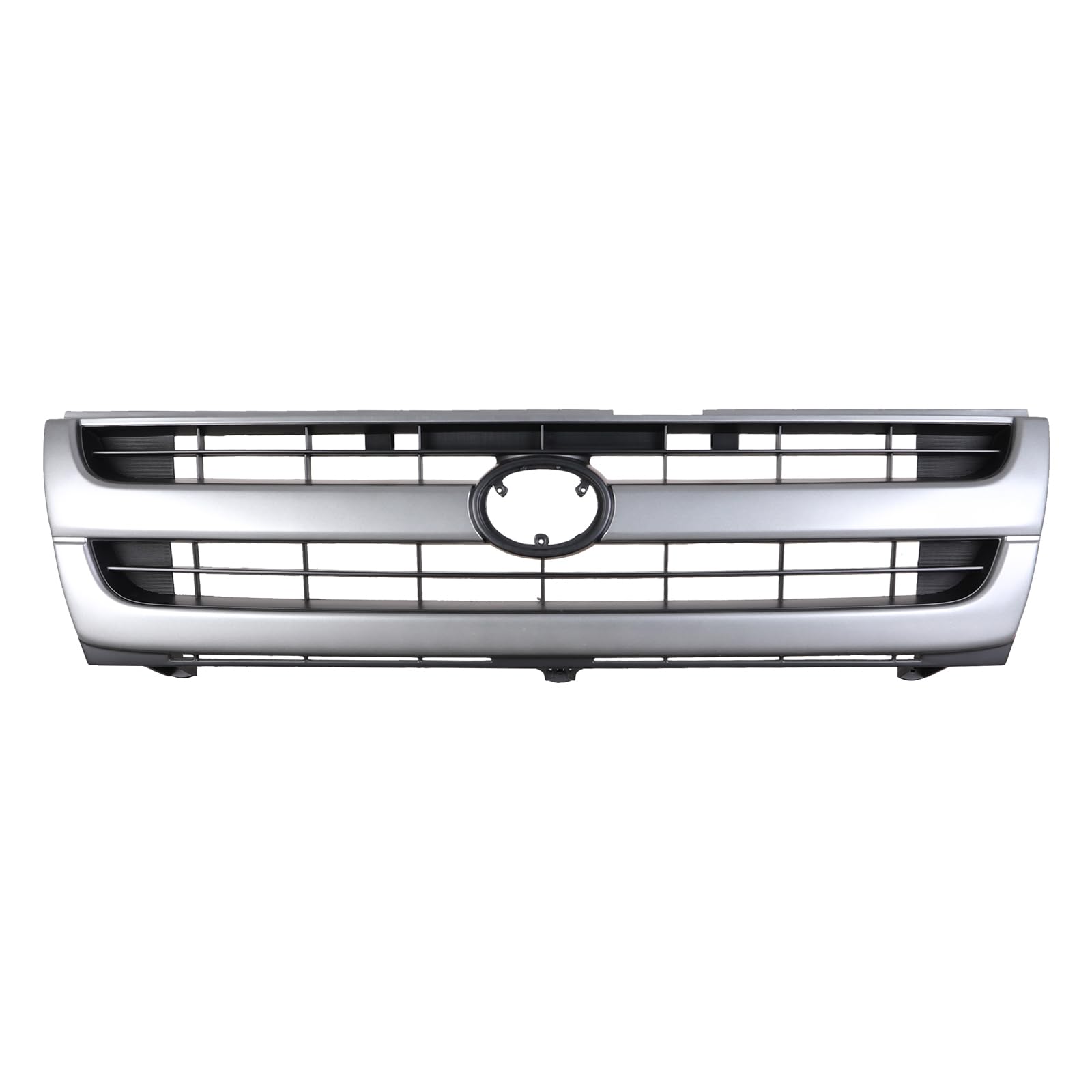 TYG (CAPA QUALITY) Front Grille Compatible with 1997-2000 Toyota Tacoma w/o Color Keyed Pkg w/o PreRunner, ABS OEM Replacement B