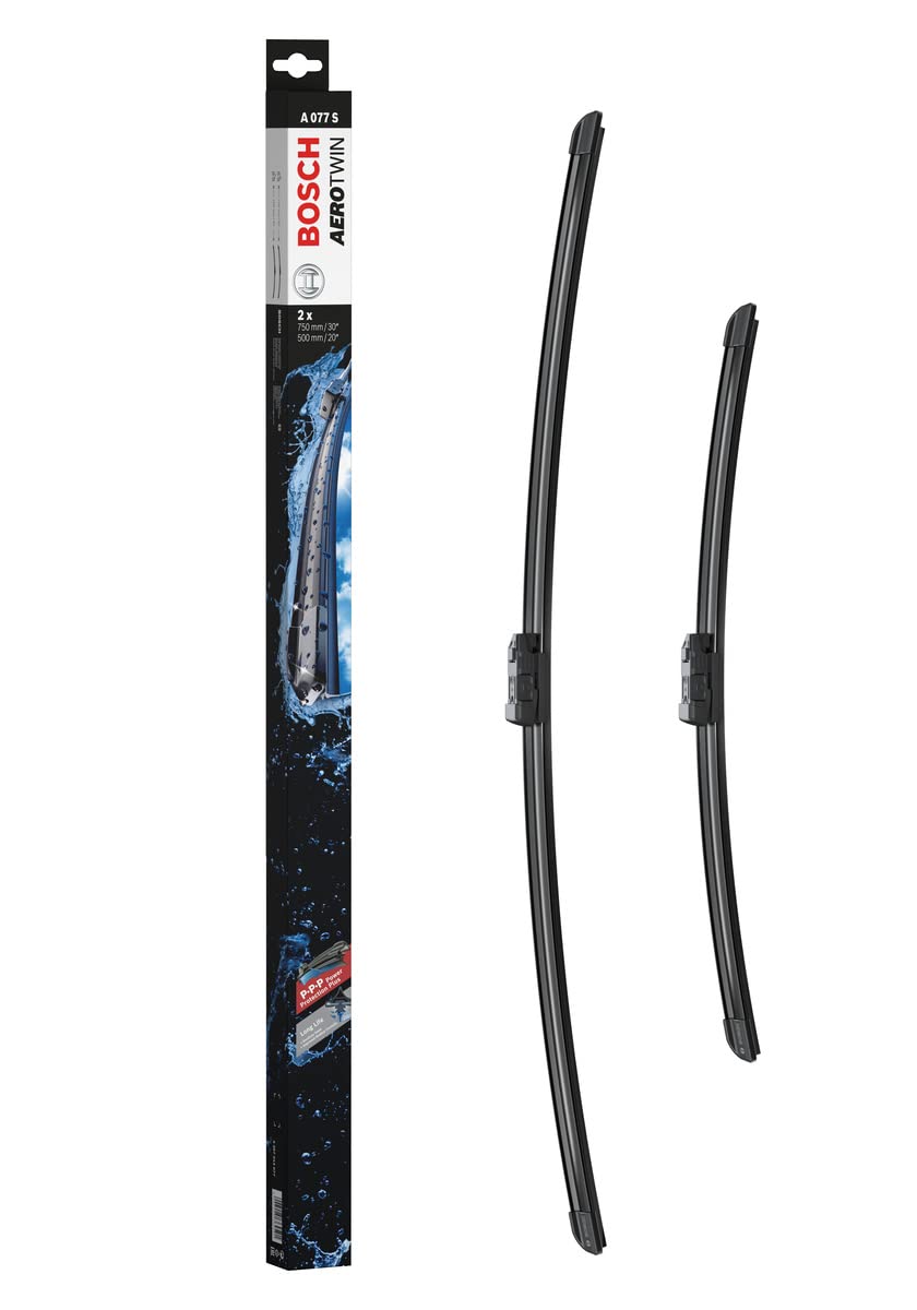 Bosch Automotive 3397014077 Aerotwin Oe Replacement Wiper Blades Driver & Passenger Side - Set Of 2 (30' & 20') Top Lock 19Mm