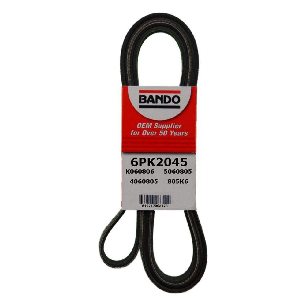 Bando USA 6PK2045 OEM Quality Serpentine Belt, Black