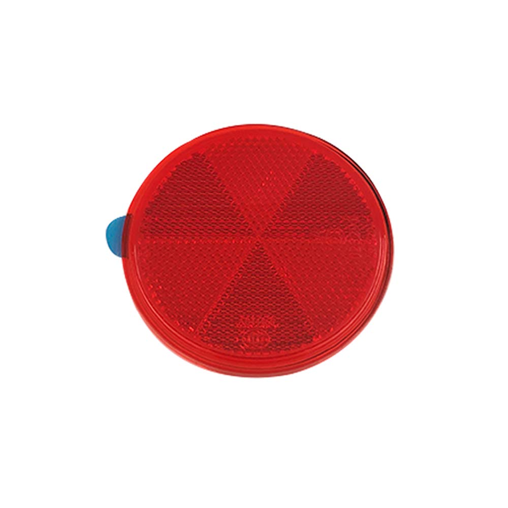 BAR AUTOTECH Stick-on Round Marker Reflectors - Universal Use Safety Spoke Reflective Stickers Adhesive Quick Mount Custom Acces