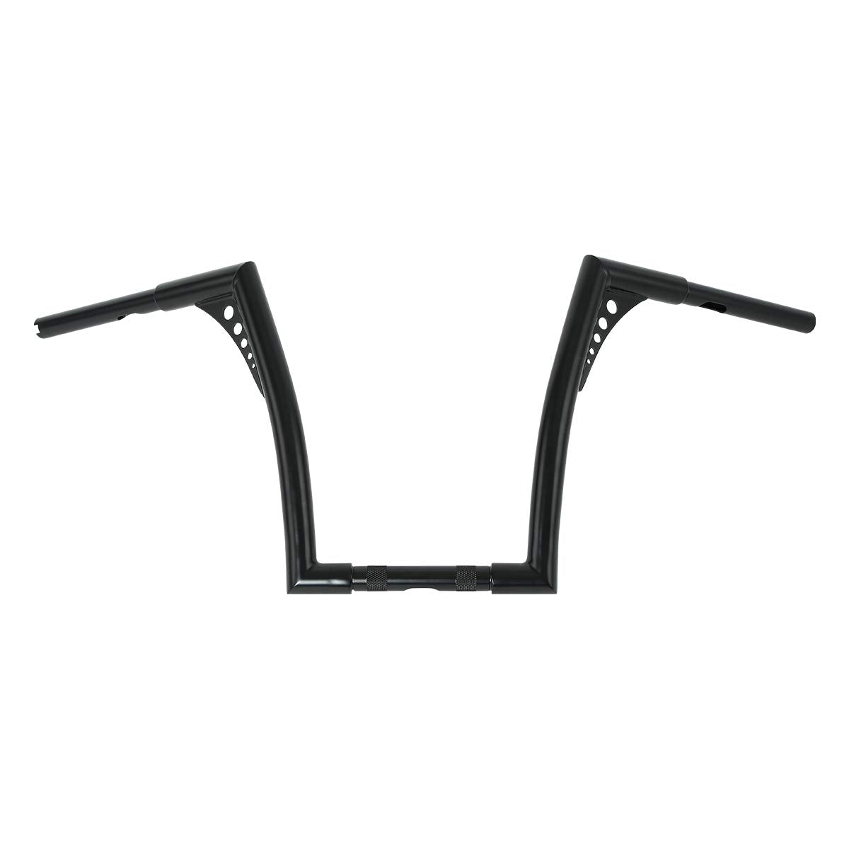 Xfmt Motorcycle Black 14'' Rise Ape Hangers Bar 1-1/4'' Batwing Handlebar For Harley Sportster Xl Softail Dyna Road King