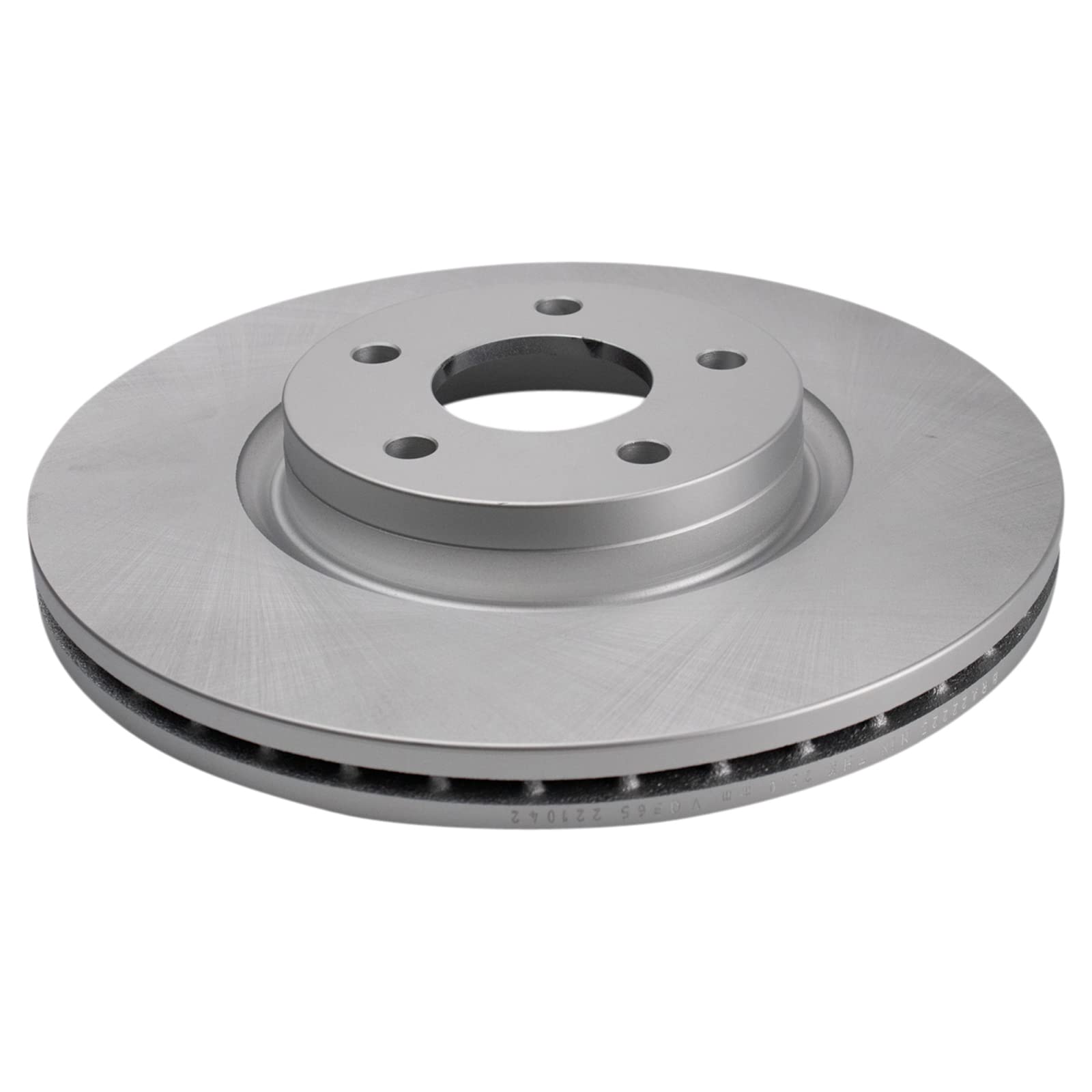 Trq Front Brake Pad & Rotor Kit Ceramic Premium G-Coated Compatible With 2014-2017 Ford C-Max 2013-2016 Escape 2012-2013 Volvo C