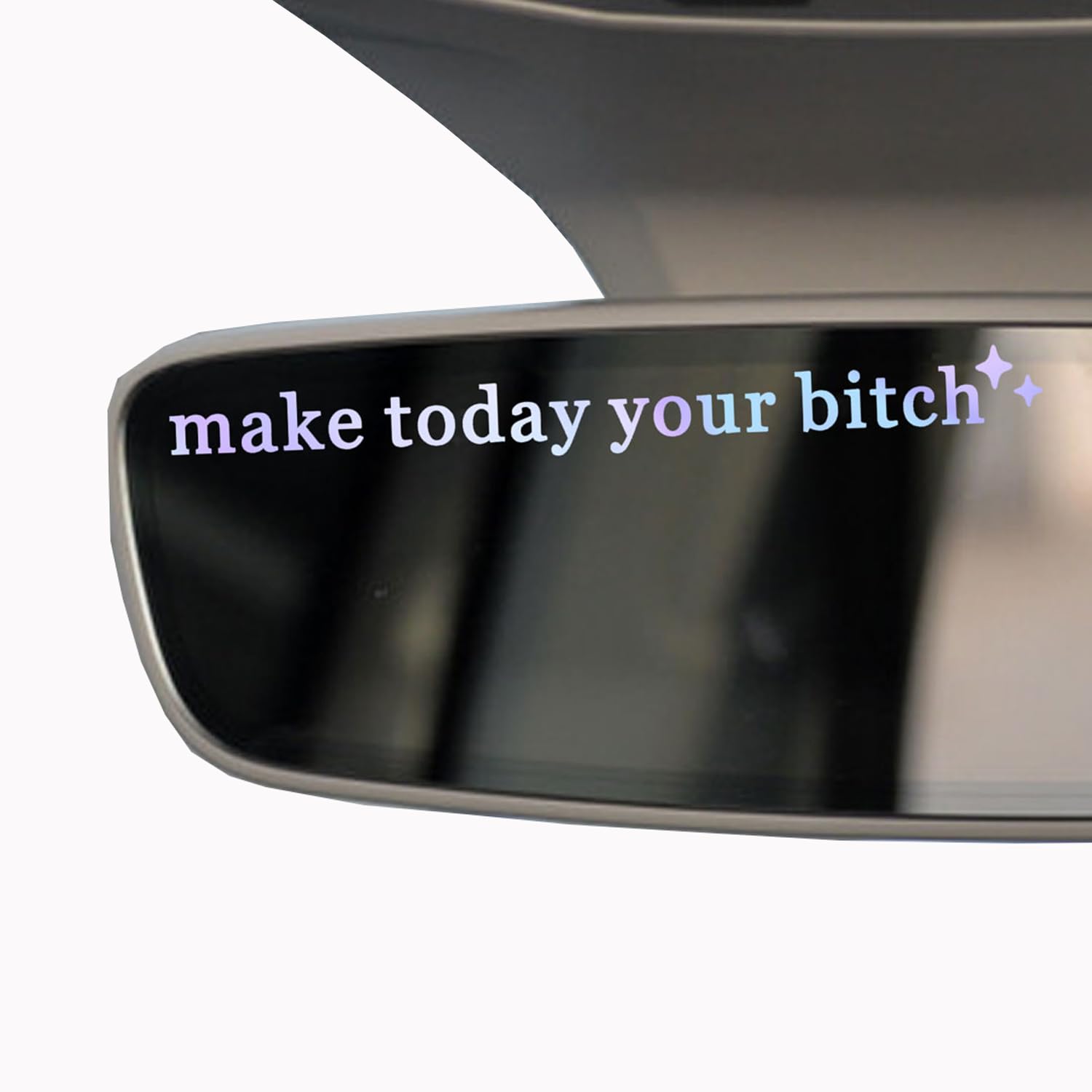 2 X Make Today Your Bi*Ch, Rear View Mirror Decal, Car Sticker, New Car Decor, Funny Vinyl Decal Sticker, Car Mirror Sticker, Mo