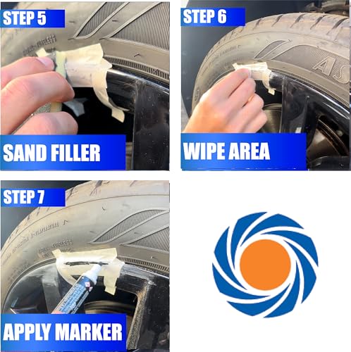 Permatex 09142 Wheel Restoration Kit - Silver - Easy-To-Use Do It Yourself Kit Repairs Unappealing Wheel Damage Including Curbsi