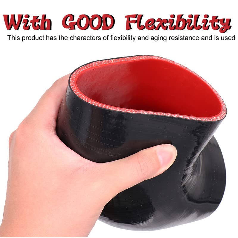 Tuolauthon 90 Degree Elbow Coupler Hose,Length 4Inch(102Mm),4-Ply Reinforced, Id 4Inch(102Mm) With 2Pcs Clamps For Turbo/Intercooler/Intake Piping Coupler