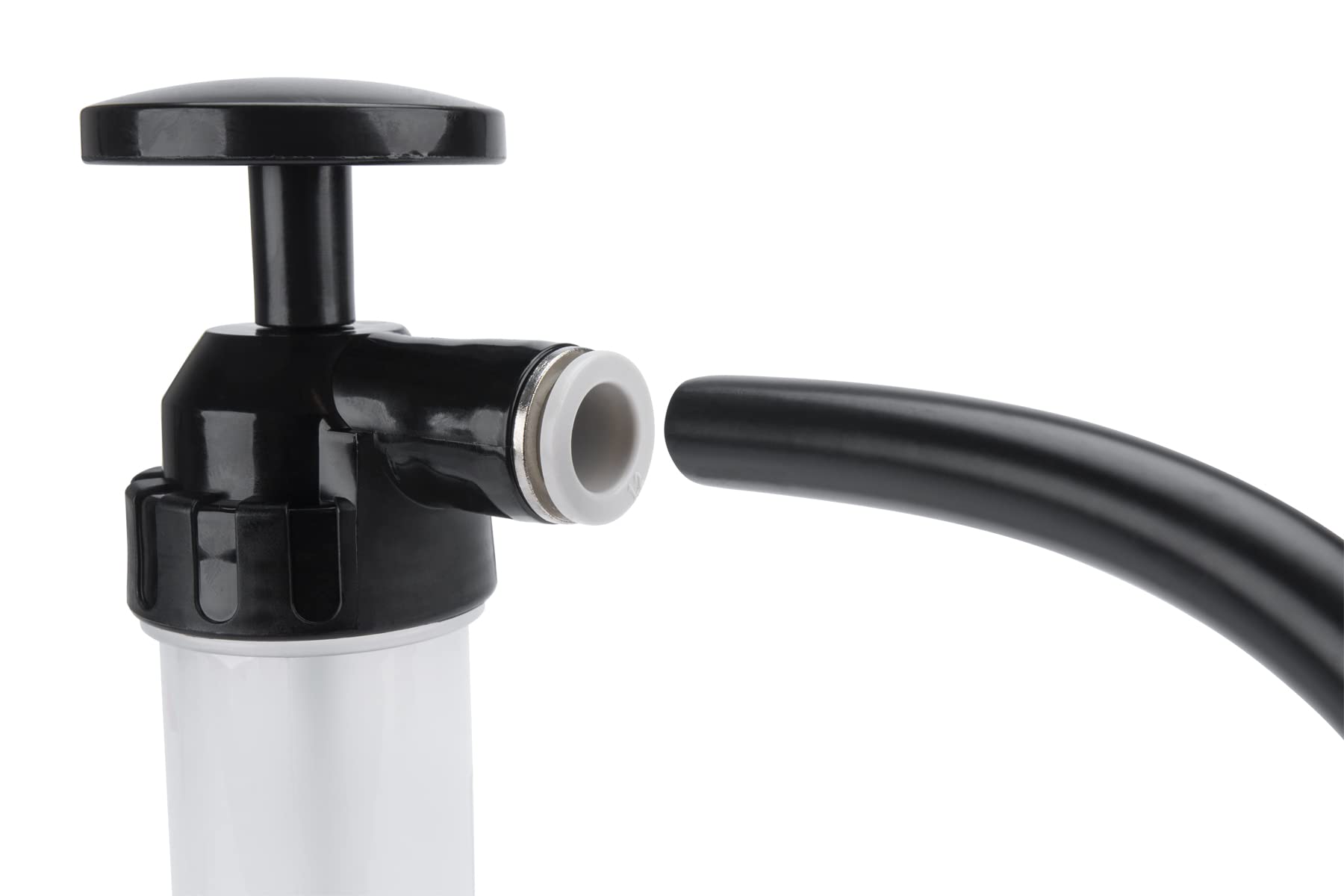 Performance Tool W1156 Grip Clip Transfer Pump/ Siphon Fluid Transfer Pump Kit for Water, Oil, Liquid, and Air, Black/Clear, 48-inch Hoses