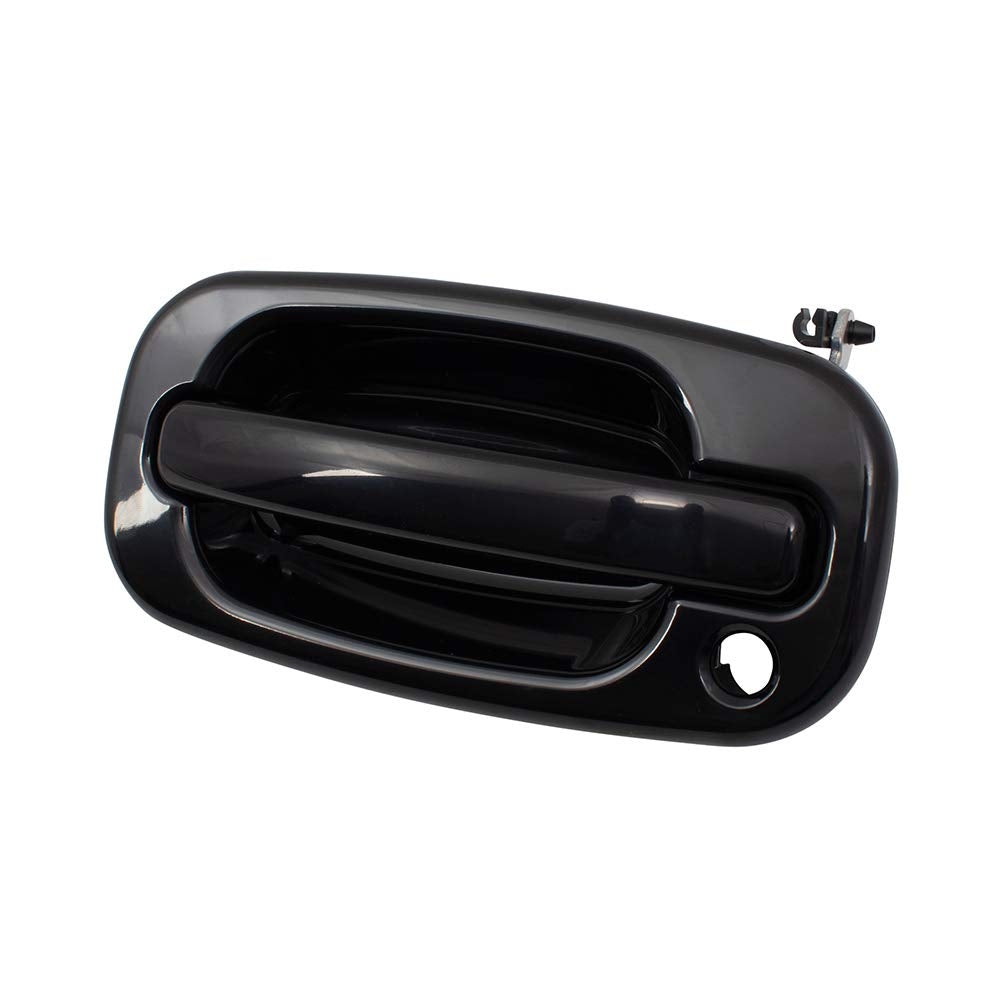 Brock Replacement Drivers Front Outside Exterior Door Handle W/Keyhole Compatible With 99-07 Gm Pickup Truck 00-06 Suv 19245505 