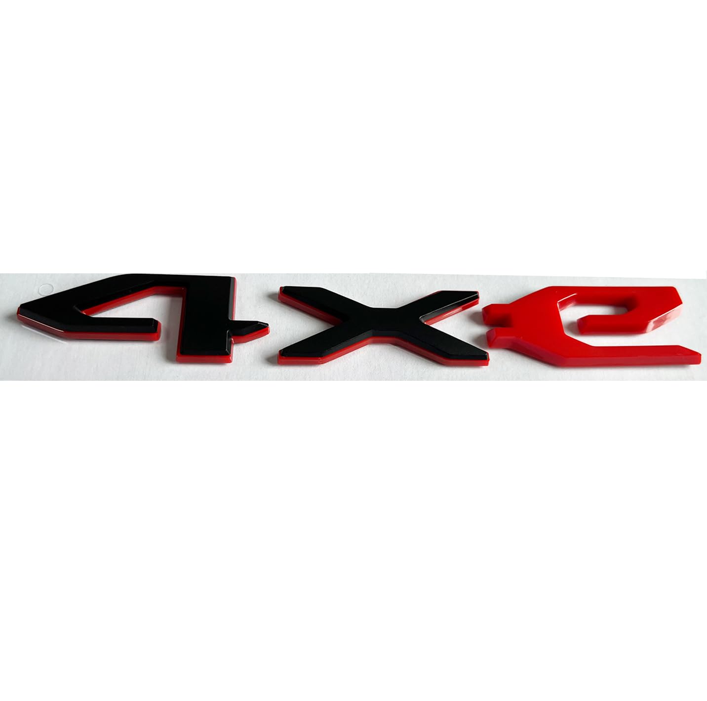 4xe Emblem Replacement for Jeep 2021-2023 Wrangler Rear Swing Gate 4Xe Badge Decal Stickers 68490886AB (Black and Red)