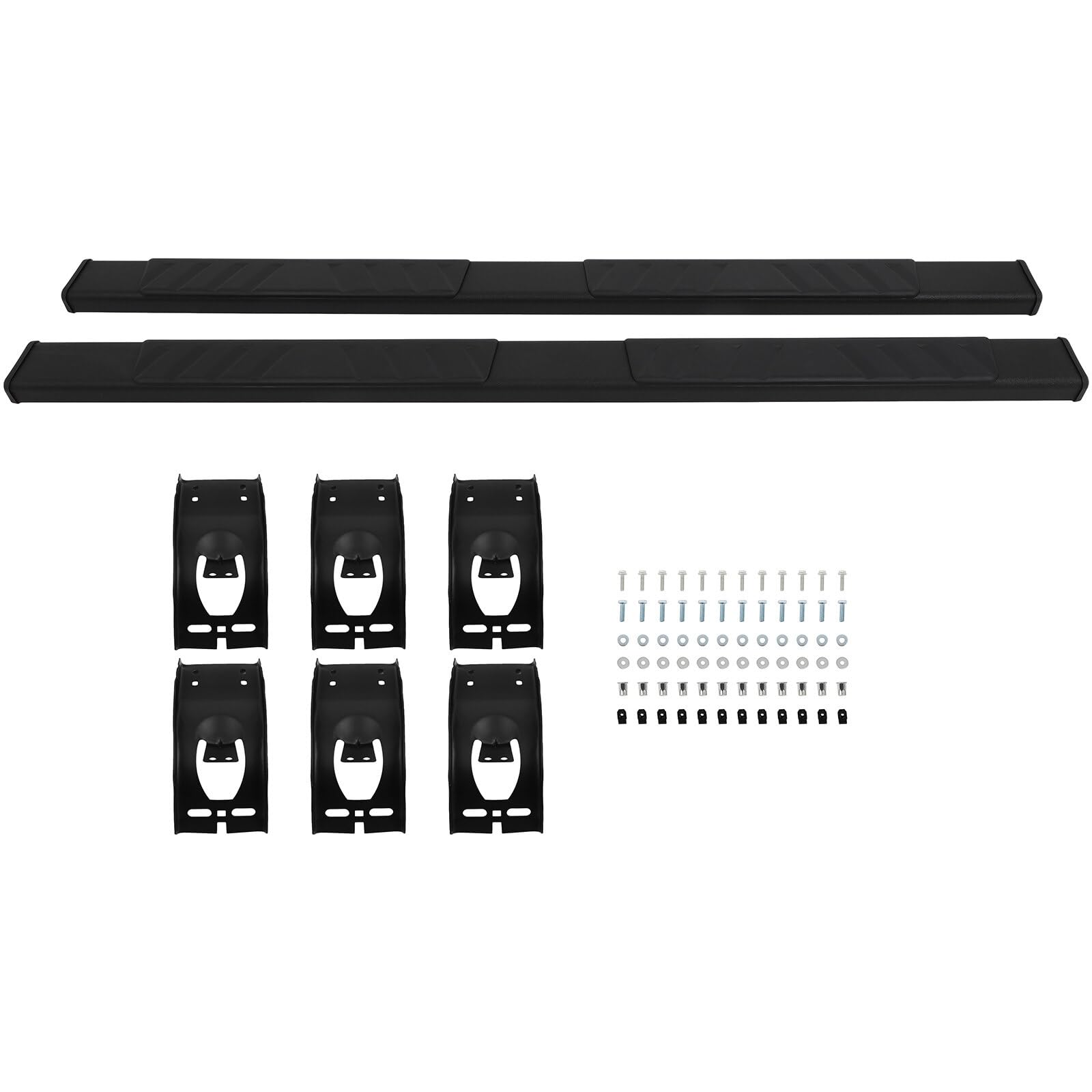 Scitoo Nerf Bar Running Board Side Step Fit For 2009-2022 For Dodge Ram 1500 2500 3500 Quad Cab Stainless Steel,Abs Plastic 4.72In Rock Sliders