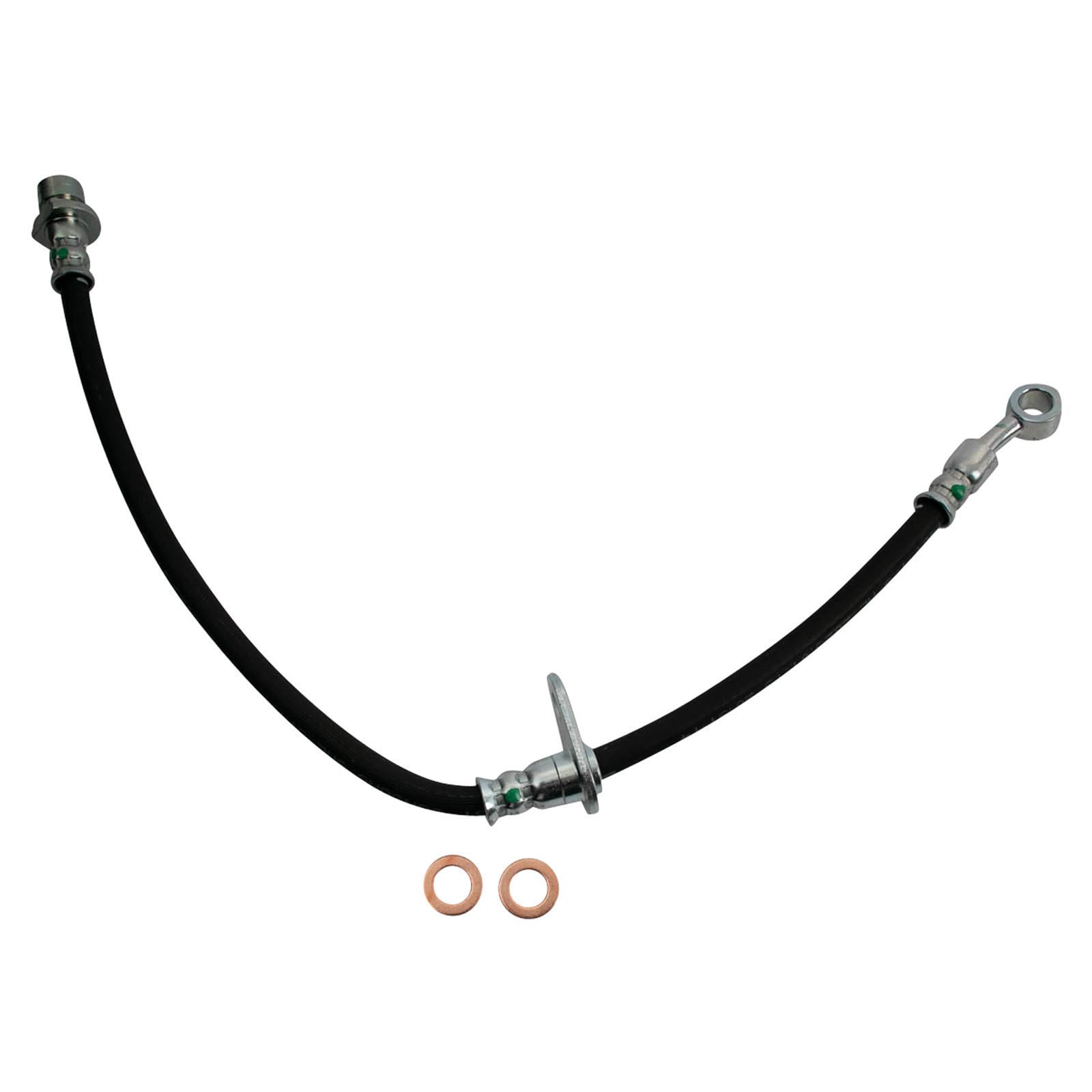 Trq Front Brake Hose Set Compatible With 2004-2008 Acura Tl Tsx 2003-2007 Honda Accord