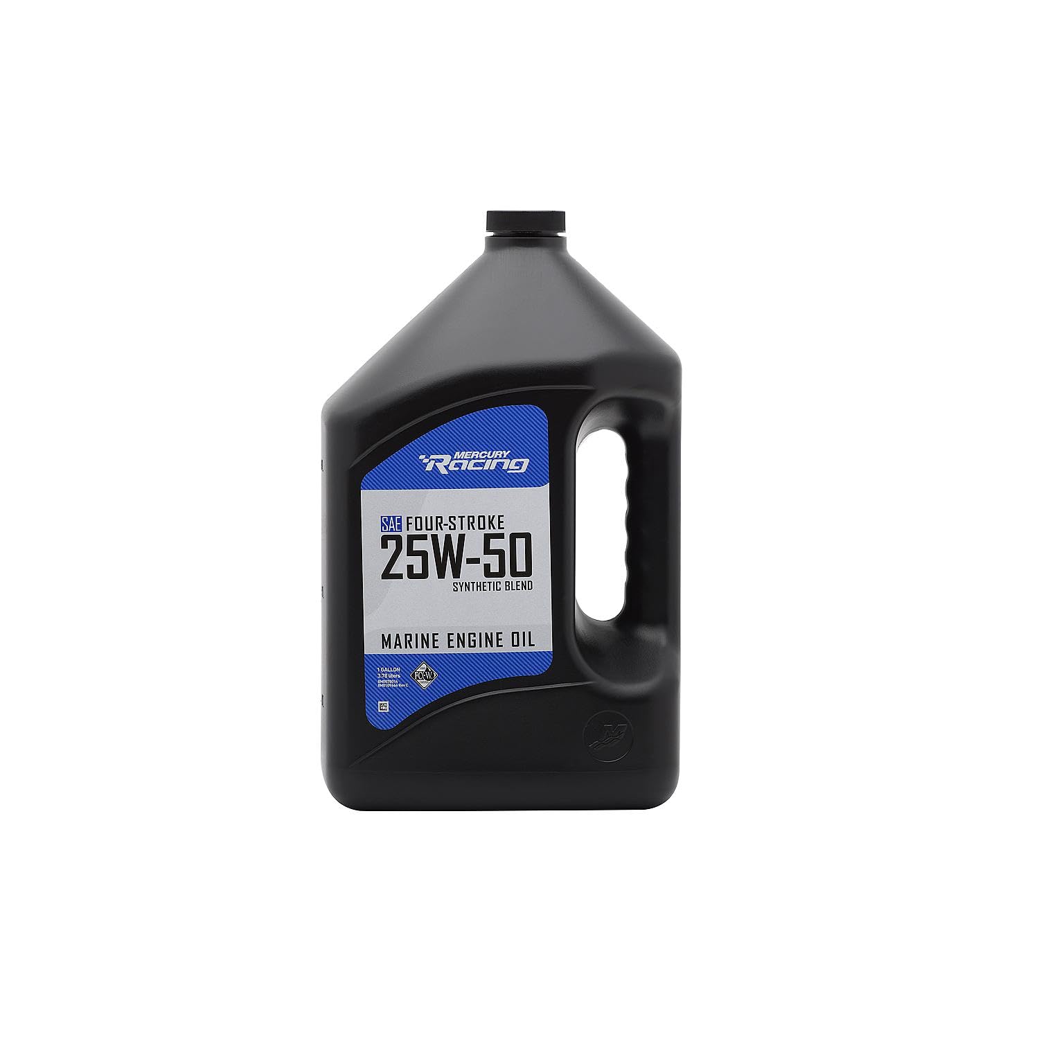 Mercury Racing 25W-50 4-Stroke Synthetic Blend High Performance Marine Engine Oil, 1 Gallon 8M0078014