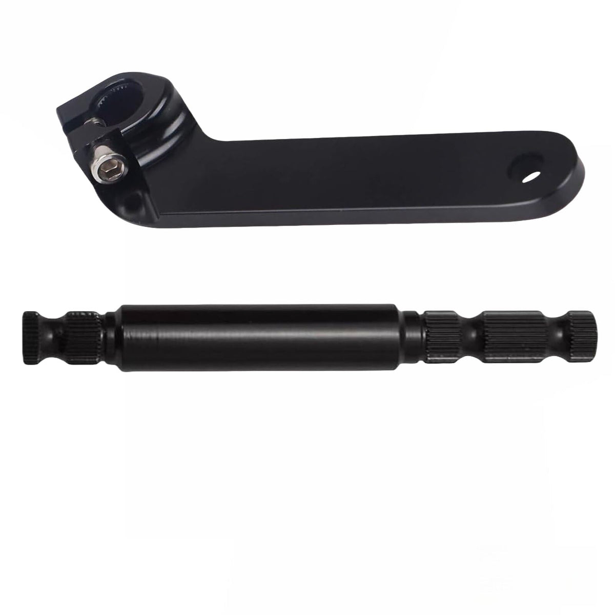 TDZ Black 2PC Steel Inner Shifter Lever Shaft Kit for 1984-2016 Touring Road Glide/Street Glide/Road King/Electra Glide/Tri Glid