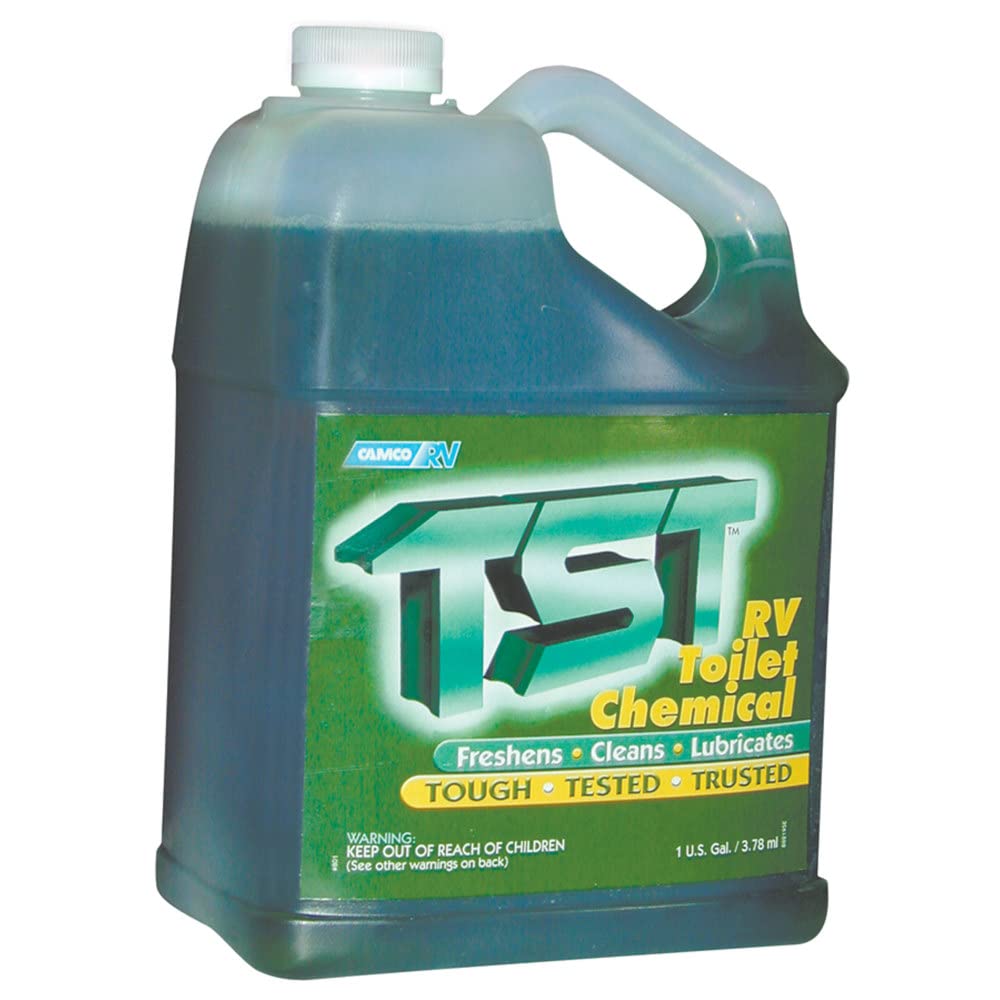 Camco 40227 Tst Fresh Scent Rv Toilet Treatment, Formaldehyde Free, Breaks Down Waste And Tissue, Septic Tank Safe, Treats Up To 32 - 40 Gallon Holding Tanks (128 Ounce Bottle)