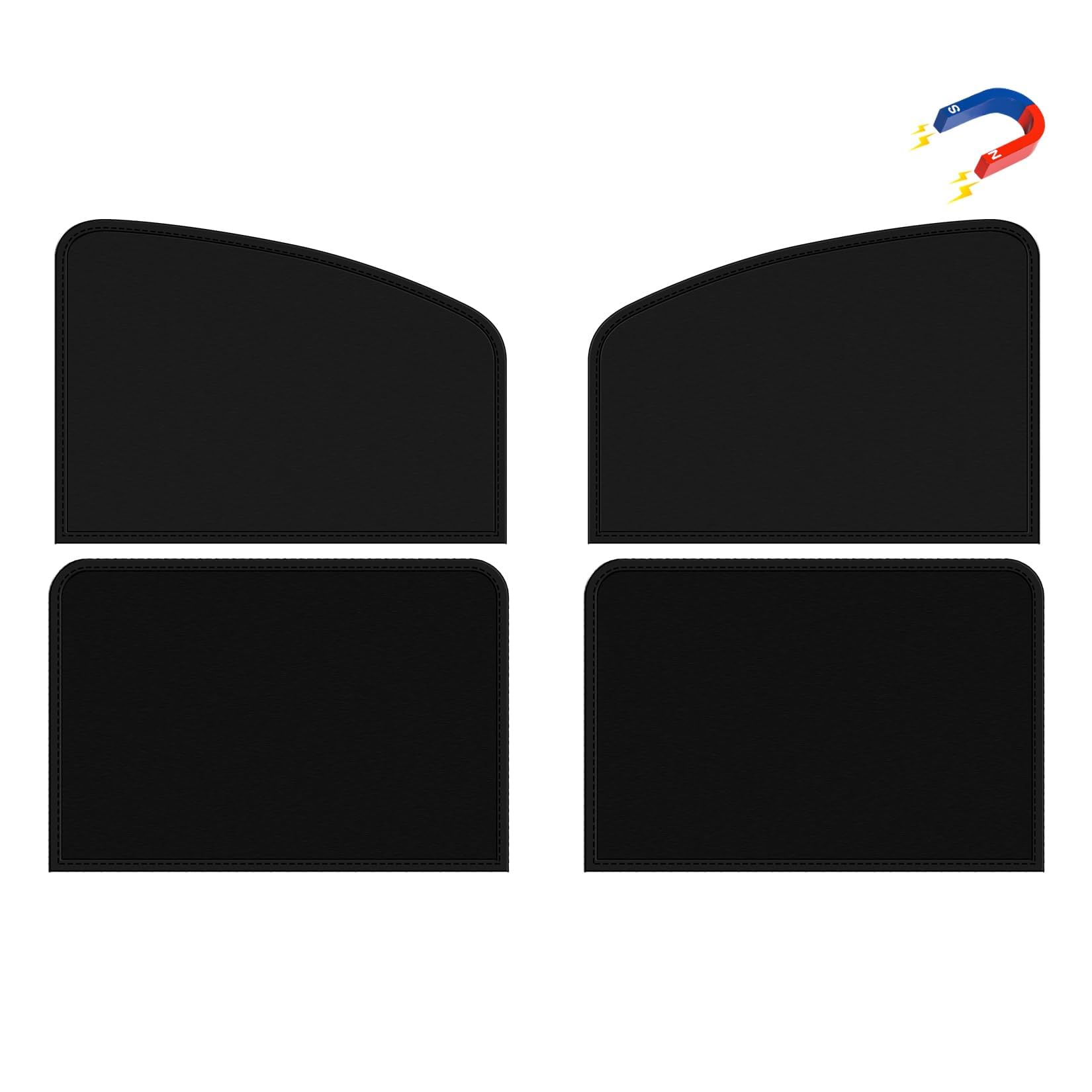 Side Window Sun Shade Magnetic Universal Sunshade Privacy Blinds Car Blackout Curtain for Car Camping Sleeping Family Travelling