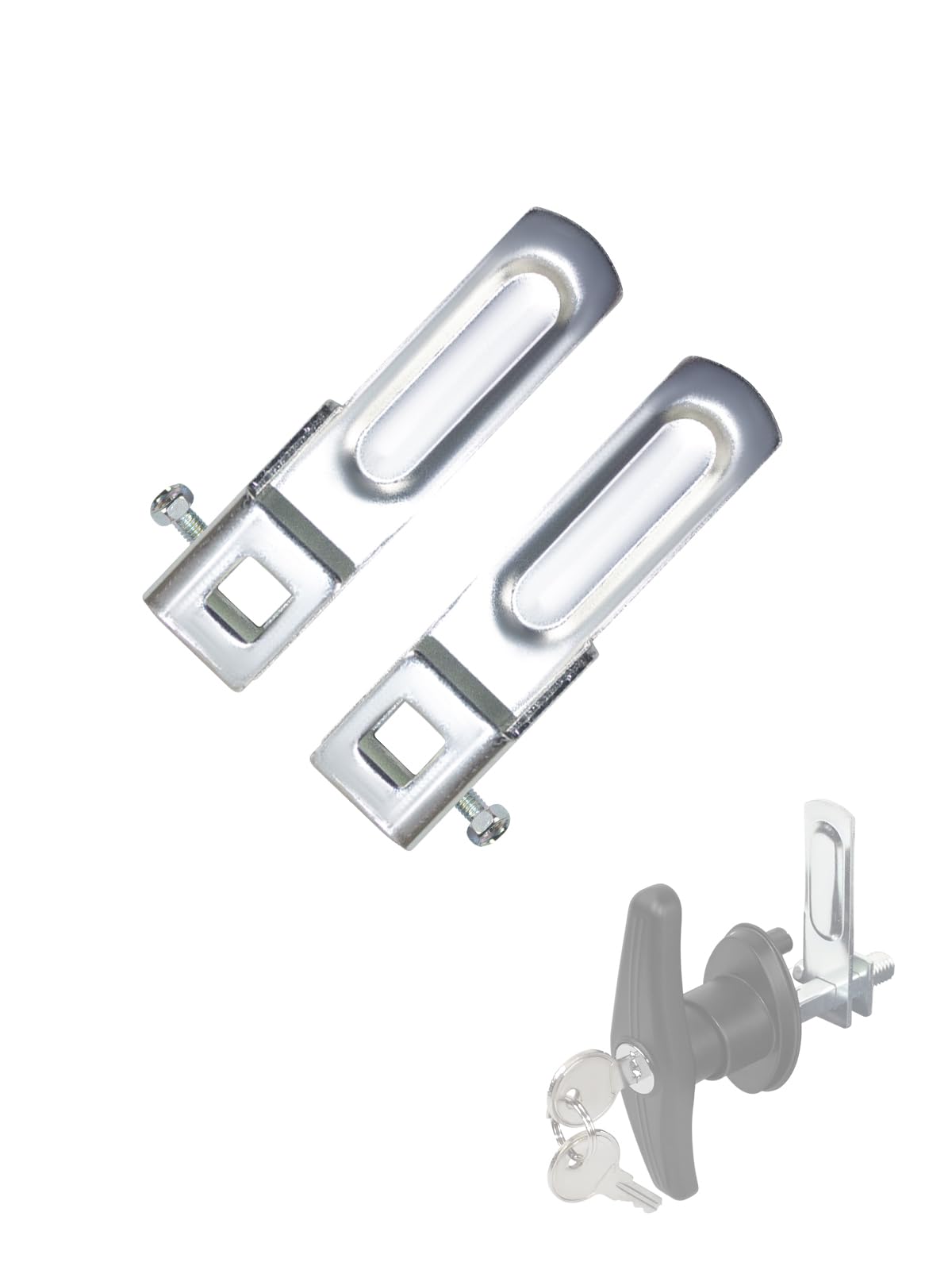 Quality Life Truck Cap Camper Shell T-Handle Lock Latch Replacement Locking Cam Truck Bed Topper Door Locking Kit Accessories -