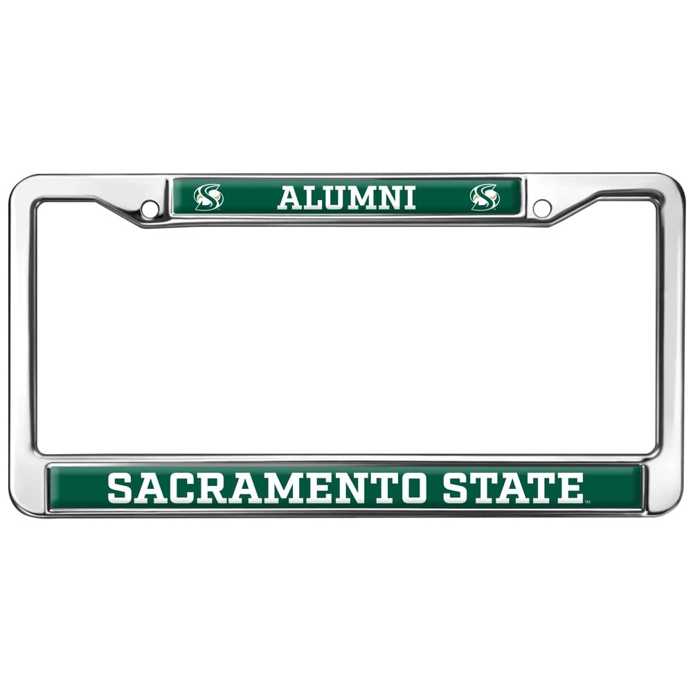 Sacramento State Alumni Logo Full Size Standard License Plate Metal Frame
