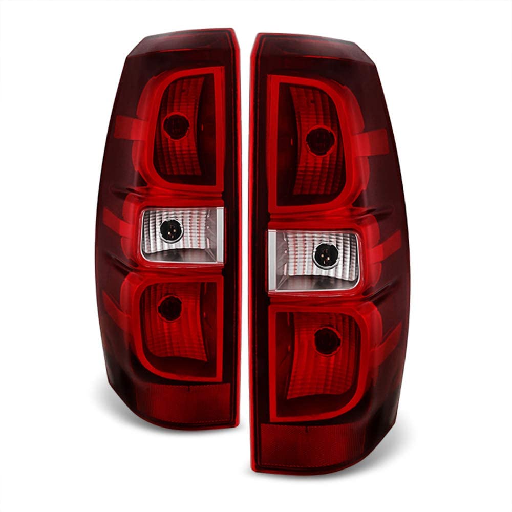 Acanii - For 2007-2013 Chevy Avalanche Tail Lights Brake Lamps Replacement 07-13 Driver & Passenger Side