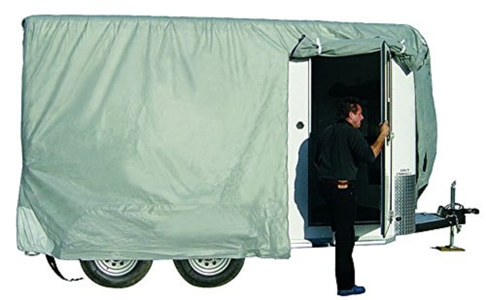 Adco 46003 Sfs Aqua-Shed Bumper-Pull Horse Trailer Cover - 12'1'' To 14'