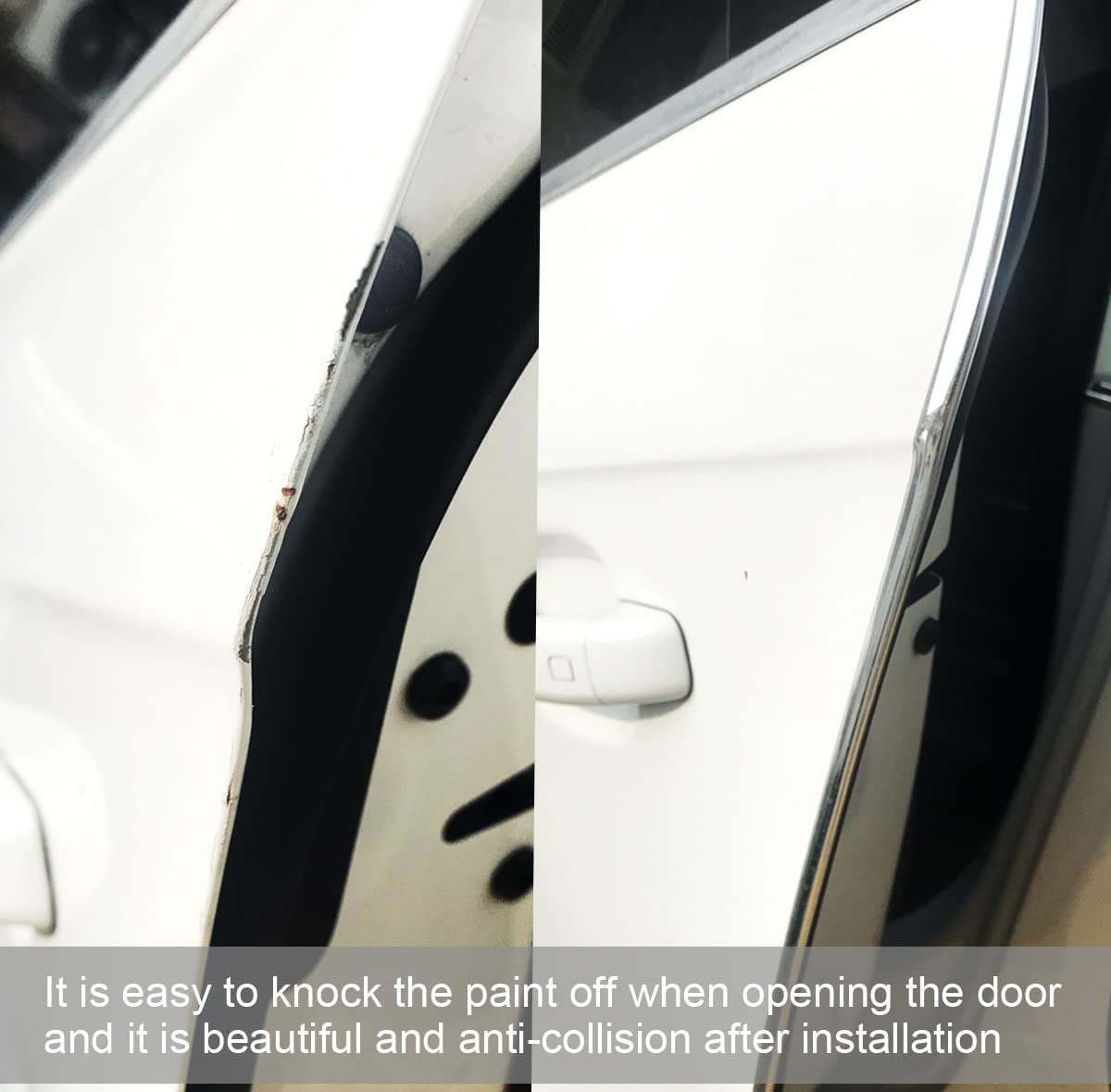 Yijinsheng Car Door Edge Guards Chrome Silver Universal U Shape Moulding Trim Strip Automotive Door Protector Decorative For Sed