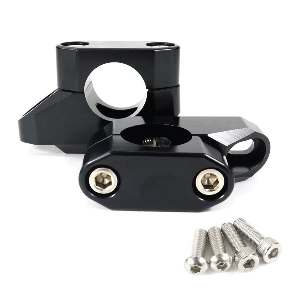 Xitomer 1'' 25.4mm Handlebar Risers 1 inch With Clamps, Fit for Shadow 600/750, XV1700 96-10 / XVZ1300, M50, Motorcycle ATV Dirt