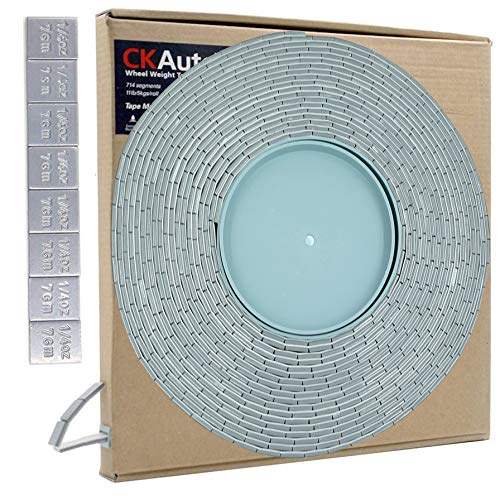 Ckauto 0.25Oz, Grey, Adhesive Stick On Roll Wheel Weights, 5 Kgs/ 11 Lb/Roll, 715Pcs, Oe Quality