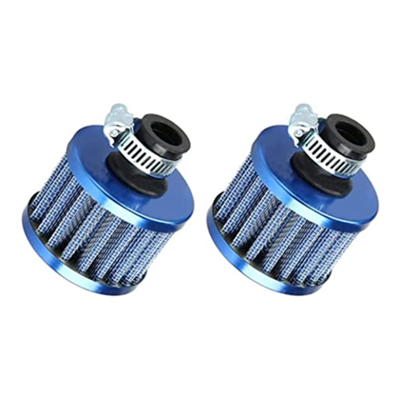 Rasnone Air Filter Cold Air Intake Filter Breather Turbo Vent Air Intake Filter Cleaner Black Universal (Blue)