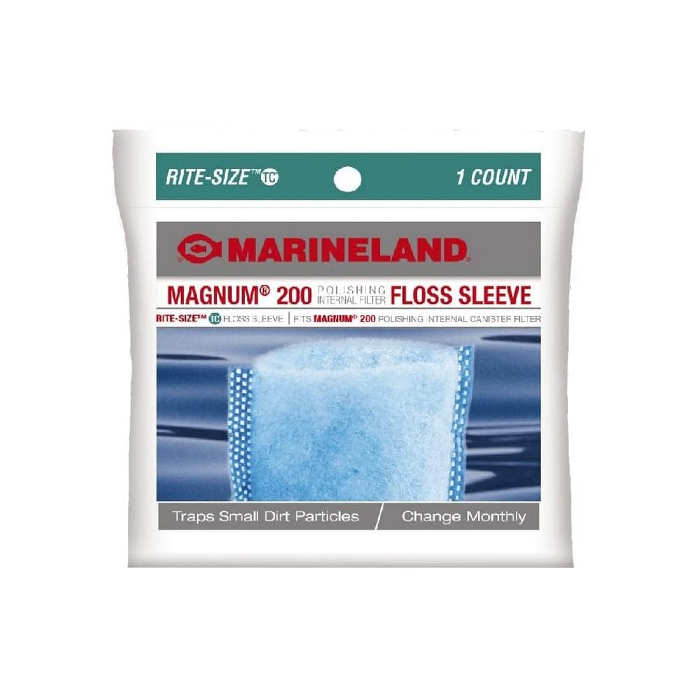 Marineland Magnum 200 Polishing Internal Filter Floss Sleve, Traps Small Dirt Particles, 1 Ct.