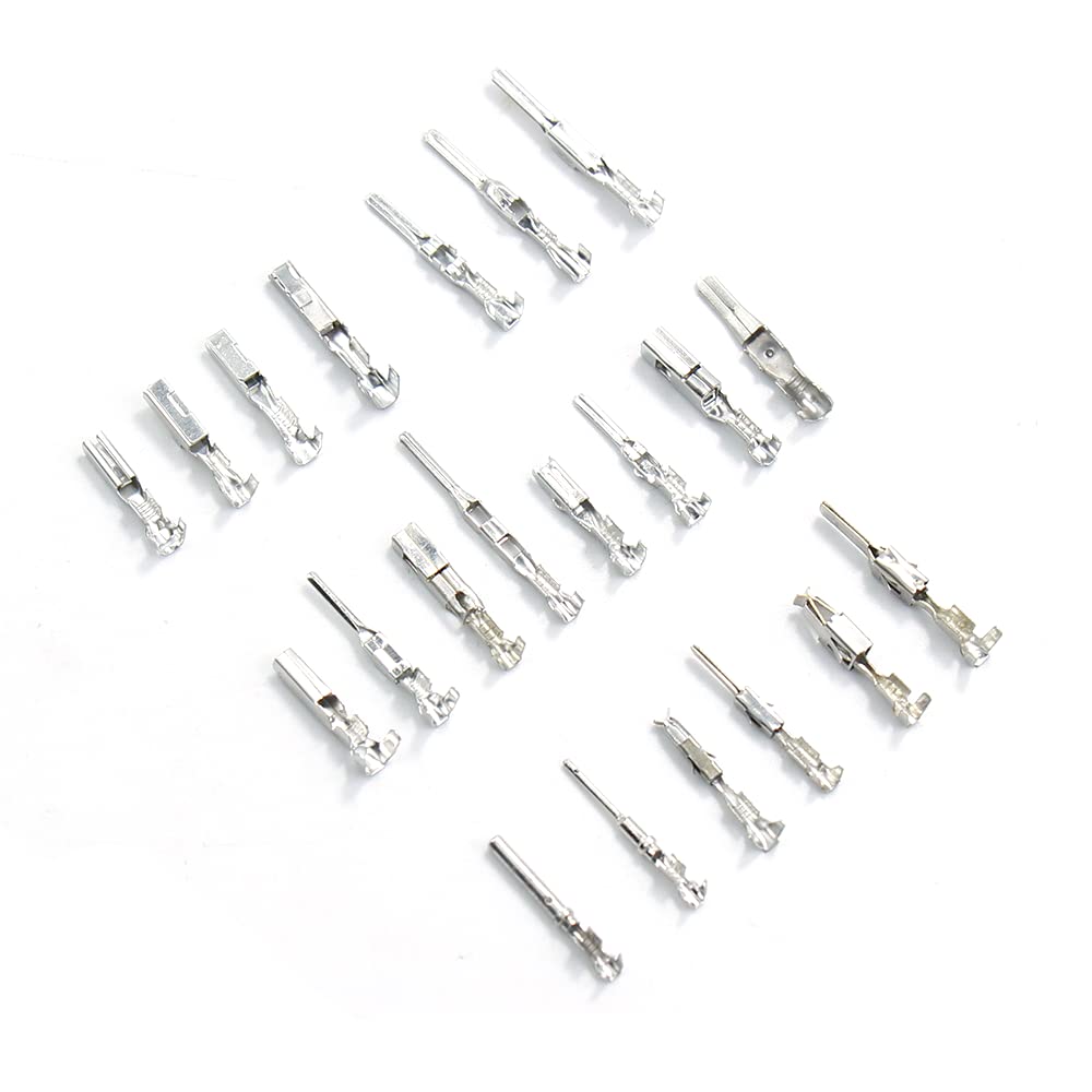 Car Electrical Wire Terminal 1/1.5/1.8/2.2/2.8/3.5Mm Auto Electric Connector Non-Insulated Plug Removal Male Female Crimp Pins (