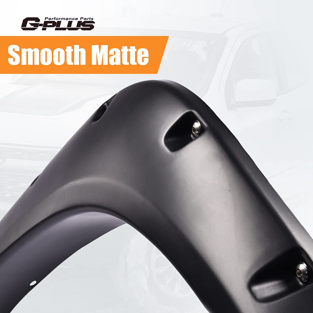 G-PLUS Fender Flares for 04-08 Ford F150 & 07-08 Lincoln Mark LT, Black, Fits 66"-96" Bed Length, 4pcs