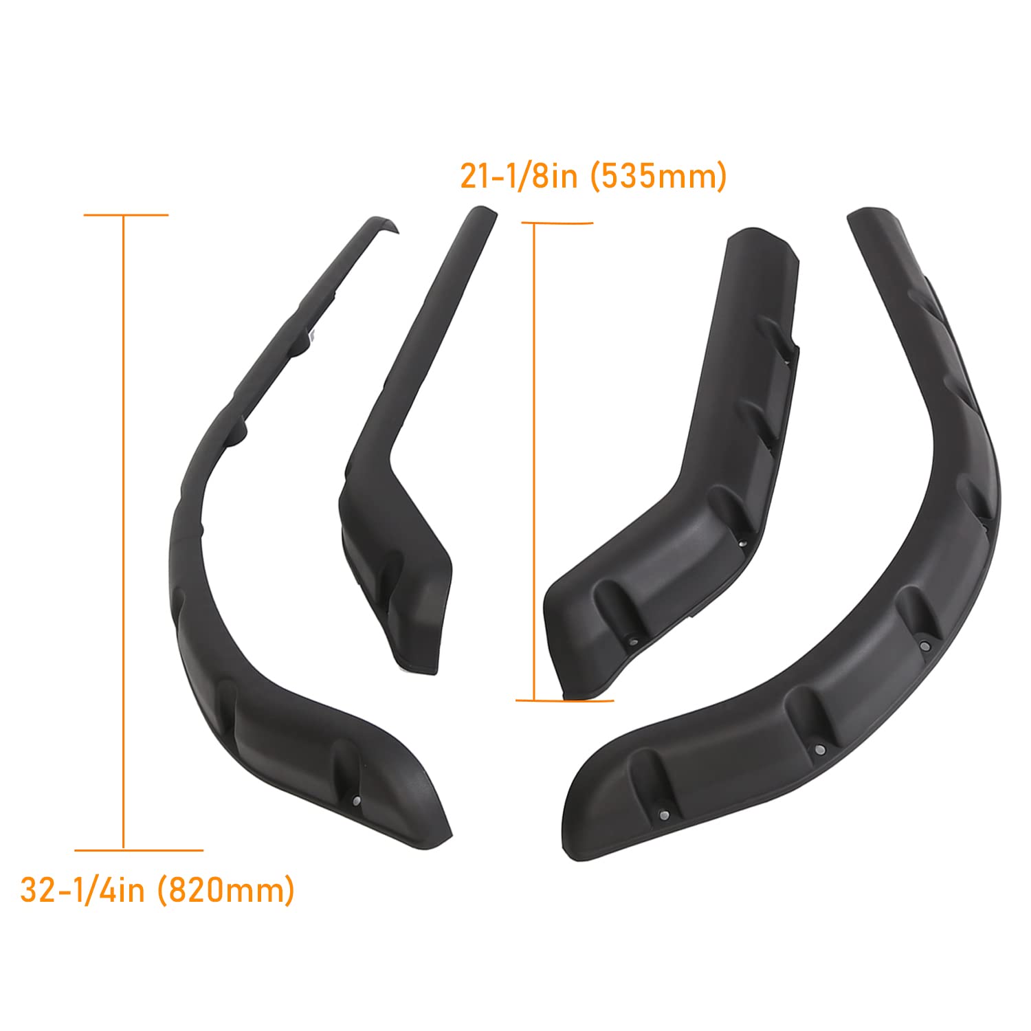 Hecasa 4Pcs Front And Rear Standard Fender Flares Compatible With 1994-2013 Golf Cart Ezgo Txt Model