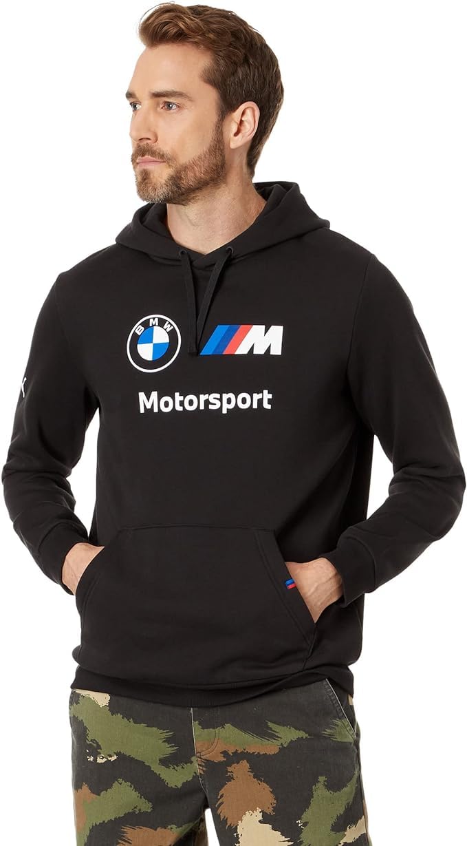 Puma Men'S Bmw M Motorsport Essentials Fleece Hoodie, Black, Xx-Large