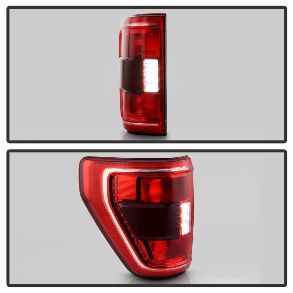 Acanii - For [Incandescent W/Blind Spot] 2021 2022 2023 Ford F150 Pickup Truck Oe Tail Light Brake Lamp Left Driver Side