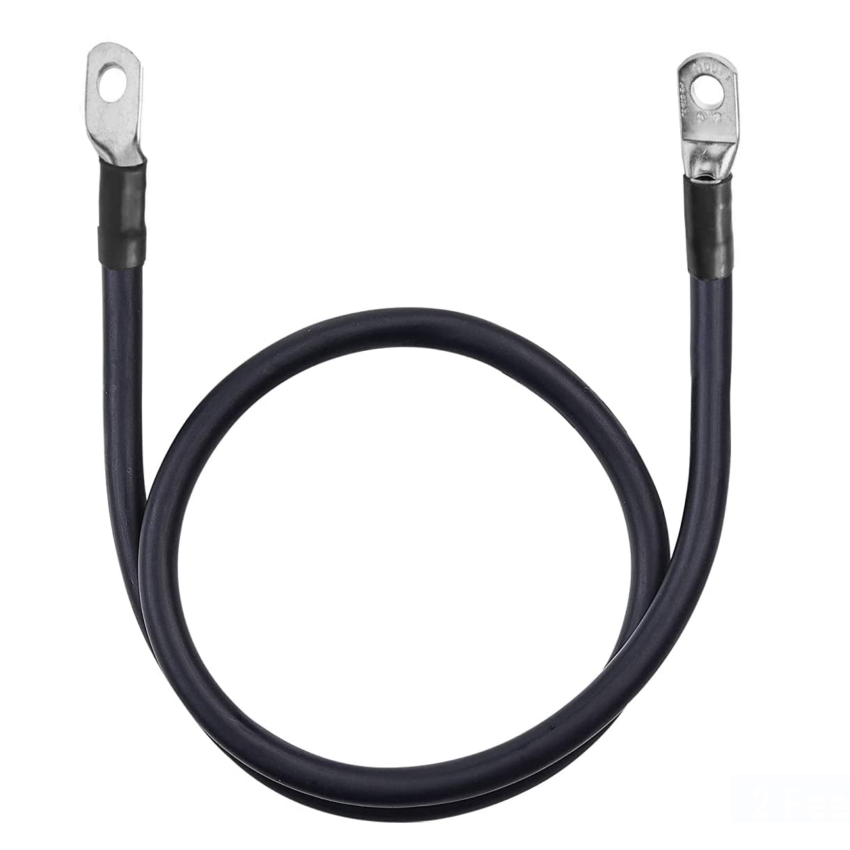 ROYFACC 5 AWG Battery Cable 20 Inch Five Gauge Pure Copper Electrical Wire with 5/16'' Ring Terminals for Auto Car Solar ATV Law