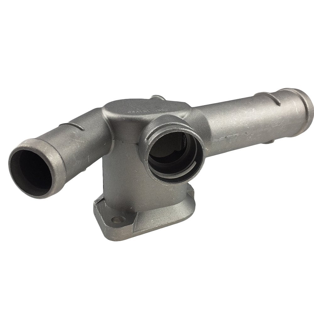 Aluminium Alloy Thermostat Housing Coolant Hose Flange Radiator For Vw Golf Jetta 2.0 L4 99-06 06A121133D