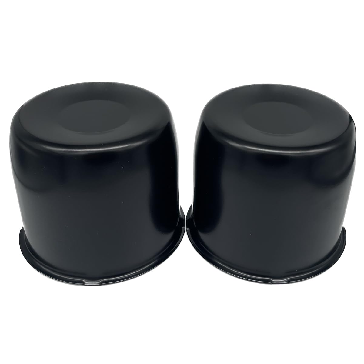 AYZH 2 Pack 4.25 Inch Center Caps Push Through for Trailer Truck RV Wheel Rims 4.25'' Center Bore Black Steel