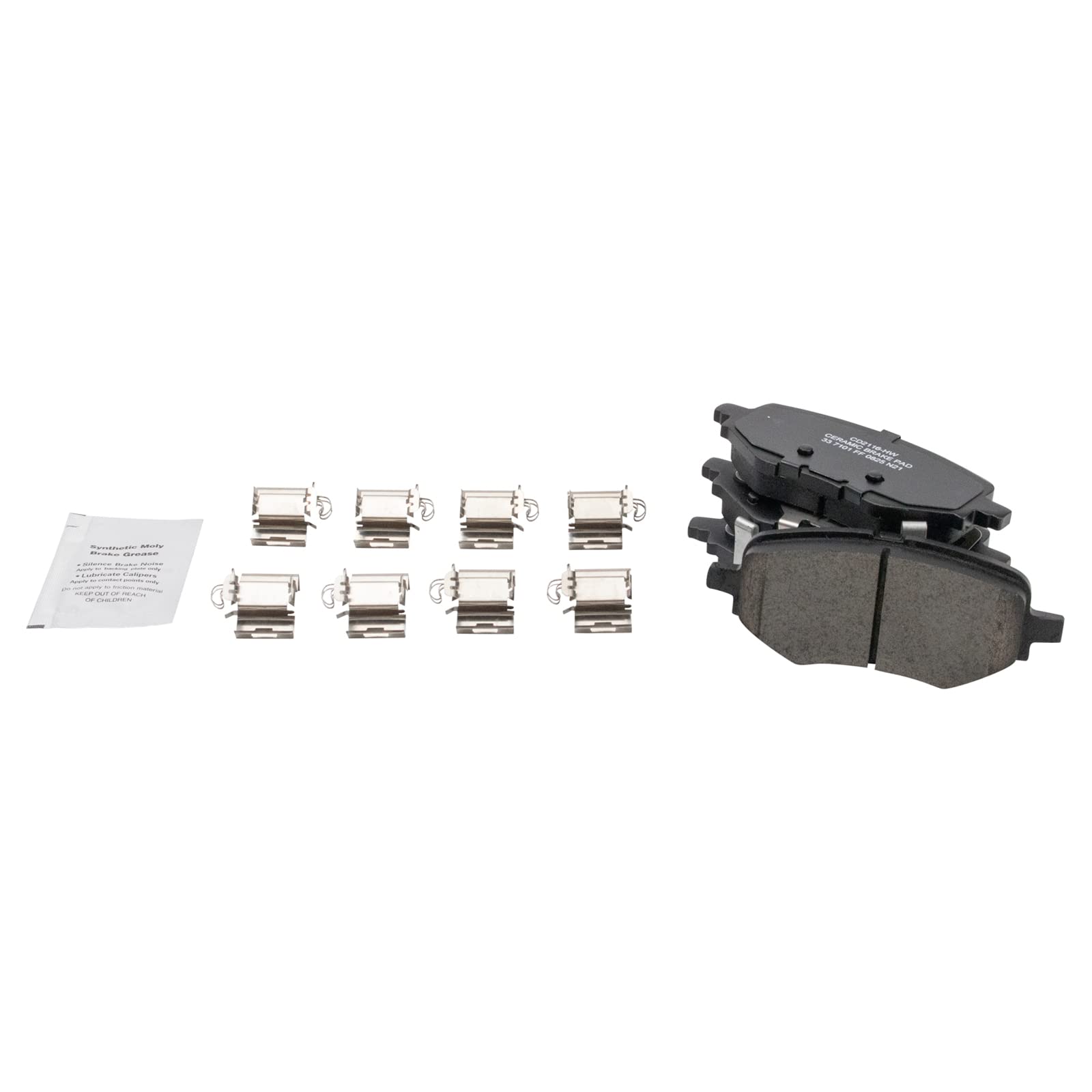 TRQ Rear Brake Pads Ceramic Compatible with 2017-2021 Honda Clarity