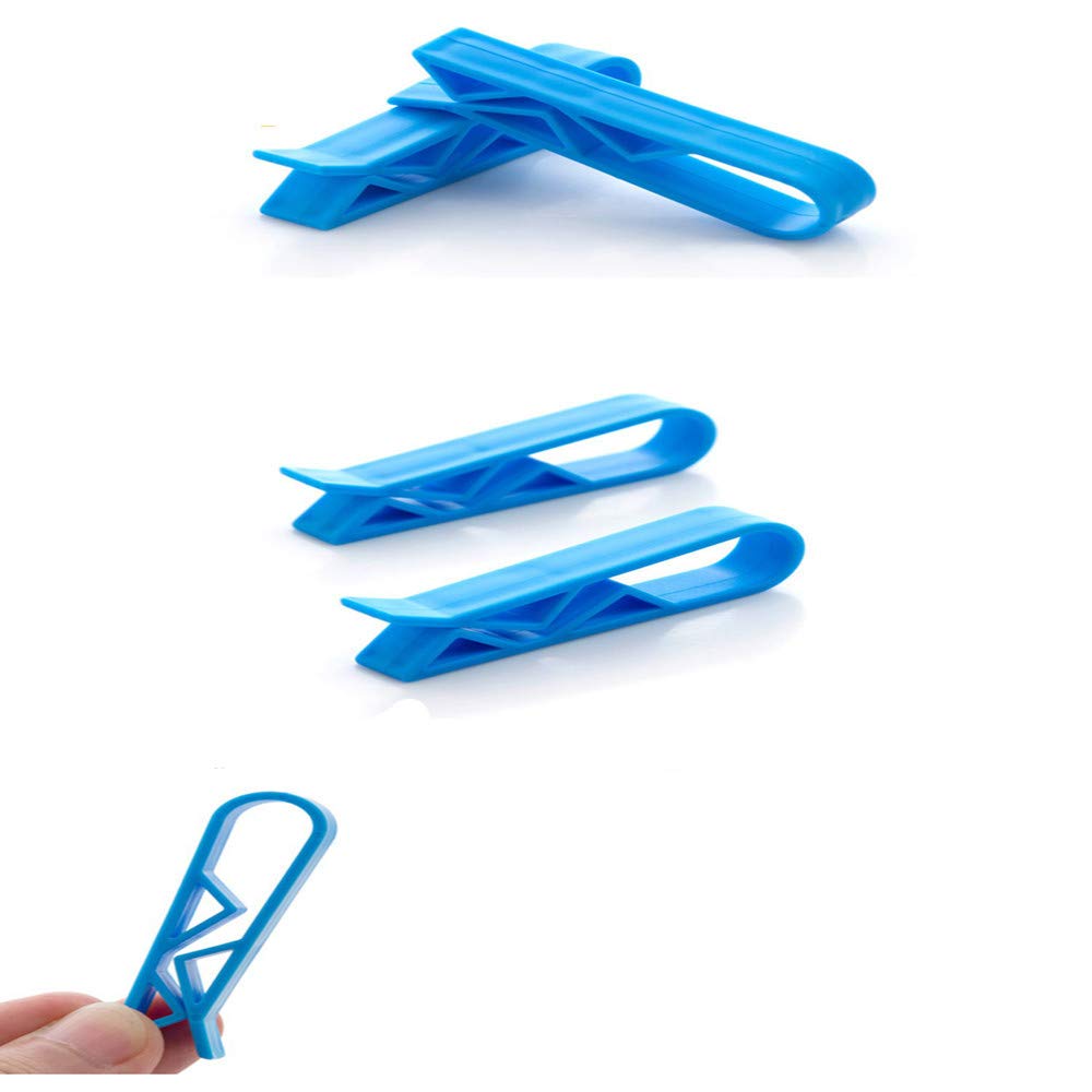 Qaxlry Garbage Bin Clip, 10Pcs Trash Can Waste Basket Garbage Bin Clamp, Garbage Rubbish Bag Clip,Anti-Slip Fixation Clip Holder