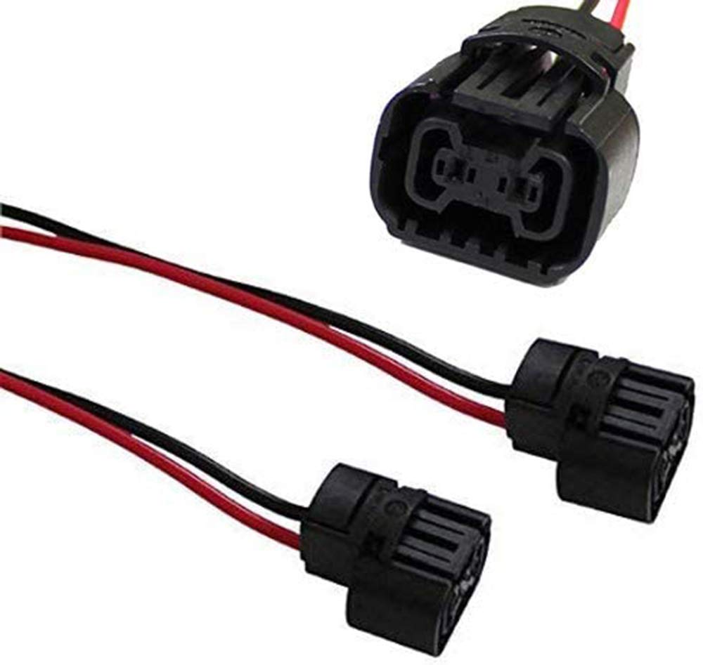 Ijdmtoy 5202 2504 Ps24W Bulbs Female Connector Wiring Pigtail Harnesses Compatible With Fog Lights/Daylight Drl Lights