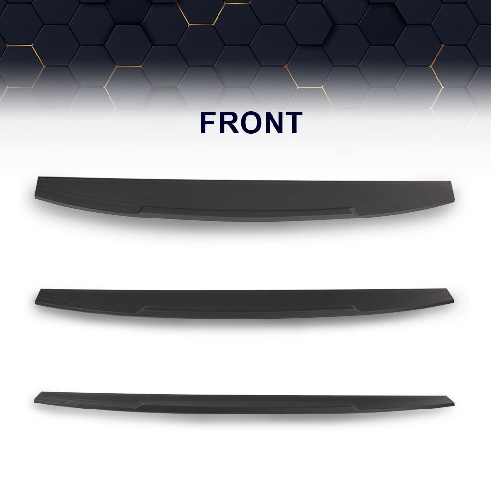 Pit66 Tailgate Molding Cap, Compatible With 2019-2021 Chevy Silverado 1500/2019-2021 Gmc Sierra 1500 Tailgate Cap Spoiler Mouldi