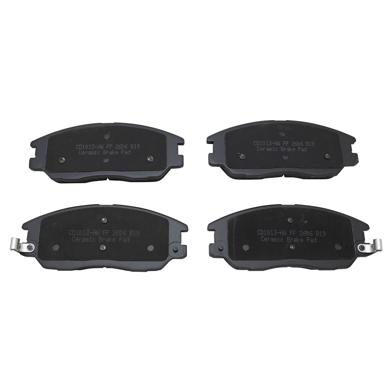 TRQ Front Brake Pads Ceramic Compatible with 2003-2005 Hyundai XG350 2004-2006 Kia Amanti