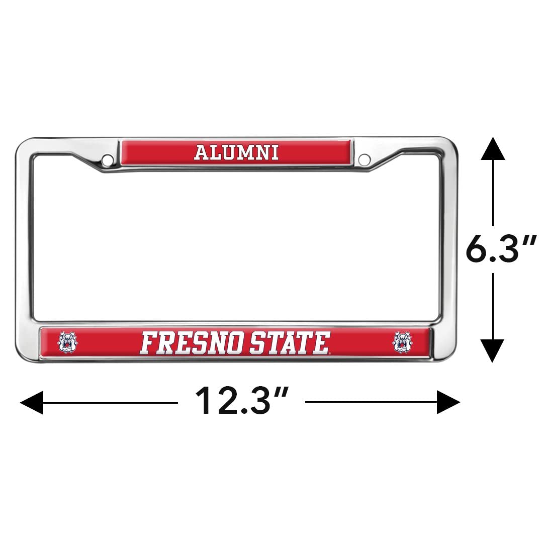 Fresno State Alumni Design Full Size Standard License Plate Metal Frame